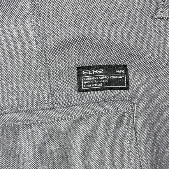 Elixir Men Chino Shorts Gray Pockets Size 36 - Picture 4 of 4